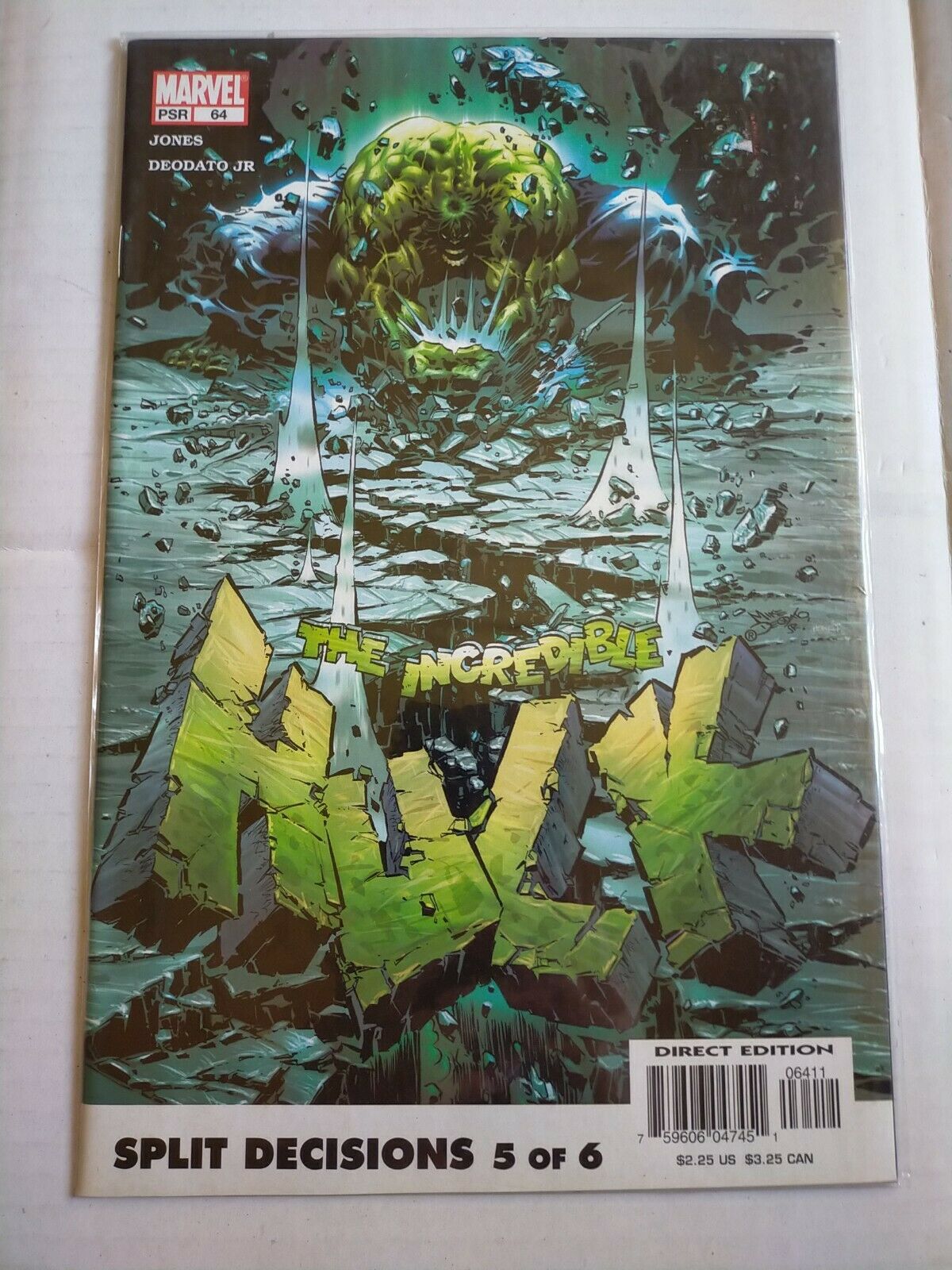 Marvel 64 2003 The Incredible Hulk Comic Split Decisions 5 of 6