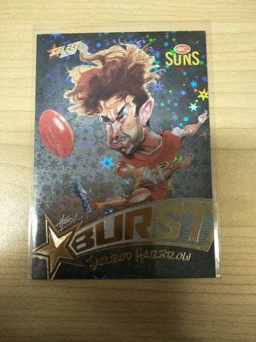 Select 2018 Black Starburst Jarrod Harbrow Gold Coast No. 373/600