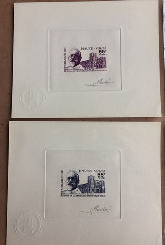 Upper Volta 75th Anniversary of Evangelisation 55f. Artist Signed Die Proof (5)