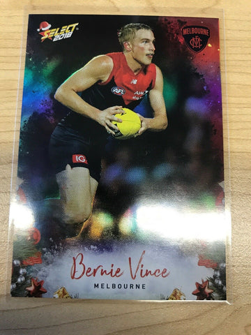 AFL 2018 Select Christmas Holofoil Card X131 - Melbourne Demons, Bernie Vince