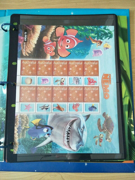 Disney Pixar Souvenir Stamp Album With Stamps 50c