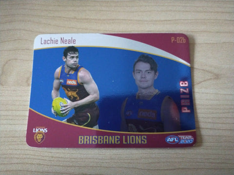 2020 Teamcoach Prize Football Card Lachie Neale Brisbane P-02b