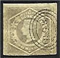 NSW Australian States SG 96ab 6d greyish-brown diadem Wmk sideways FU