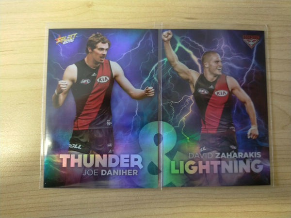 2016 Select Thunder and Lightning Essendon Set Joe Daniher & David Zaharakis
