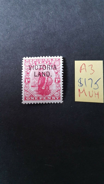Victoria Land NZ New Zealand Antarctic SG A3 1d Dominion Mint unhinged