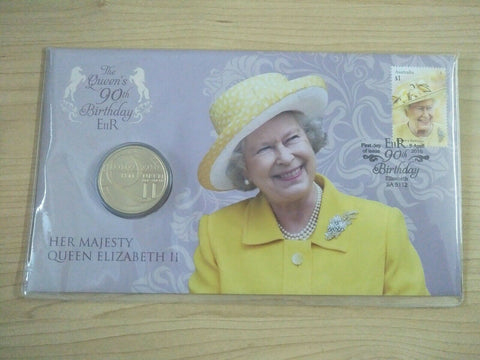 2016 $1 Australian Queen Elizabeth II 90th Birthday PNC 1st Day Issue