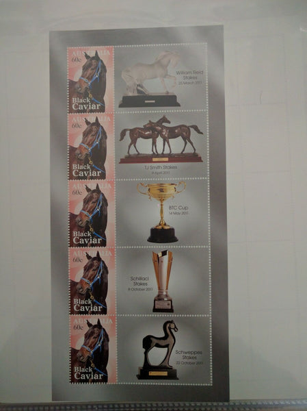 Australia SES Special Sheet horse racing Black Caviar 25 Wins Trophies 3 Sheets