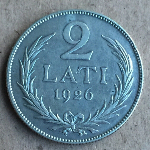 Latvia 1926 2 Lati Extremely Fine Condition.