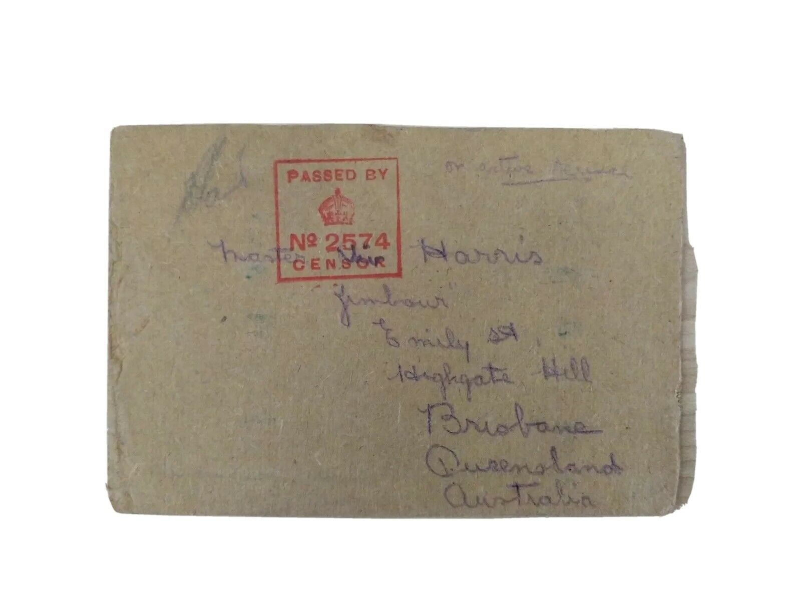 Australia 1915 WWI May 29 Postcard To Queensland From The Trenches In Gallipoli