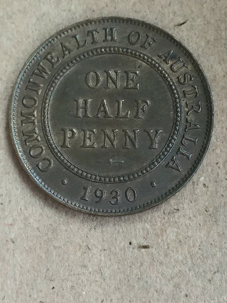 AUSTRALIA 1930 Halfpenny Uncirculated