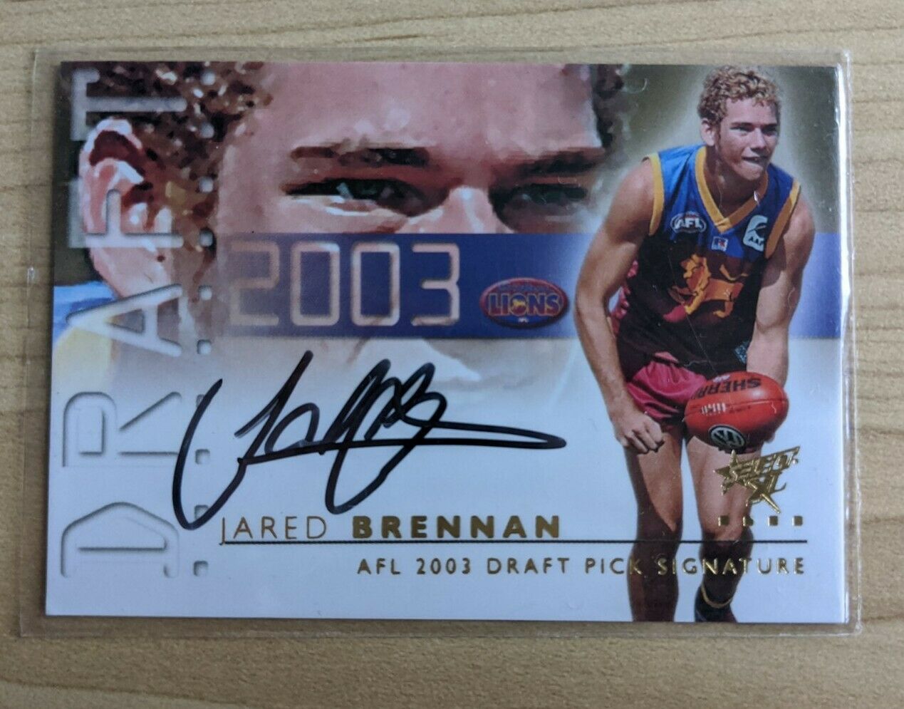 2003 SELECT XL DRAFT PICK SIGNATURE DS3 JARED BRENNAN Brisbane 285/563