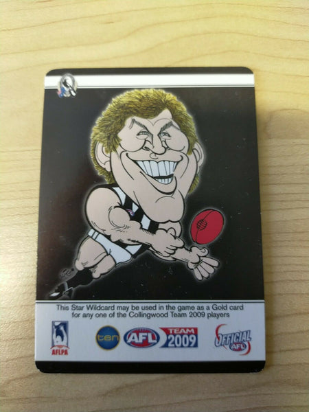 2009 Teamcoach Star Wildcard Printing Error Card Travis Cloke Collingwood