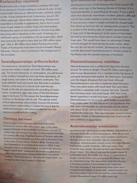 2013 Australia's Age of Dinosaurs Minisheet Collection 134/200