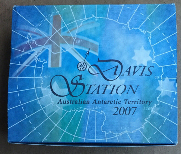 2007 Australian Antarctic Territory $1 Davis Station 1oz Silver Proof Coin - NO CERTIFICATE