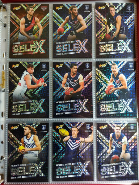 2018 AFL Select Footy Stars SELEX cards x111 FULL COMPLETE SET ALL TEAMS