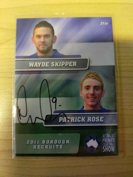 2011 Australia's Premier Collectables Show Football Card Recruits Sig 021/50