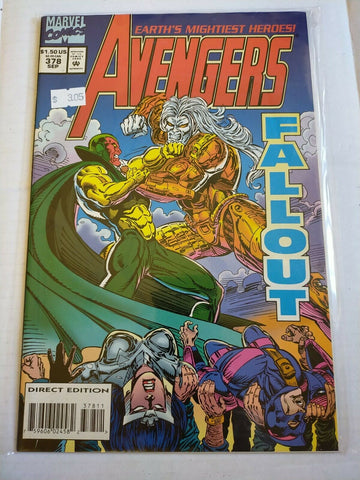 Marvel 1994 September No.378 The Avengers Comic