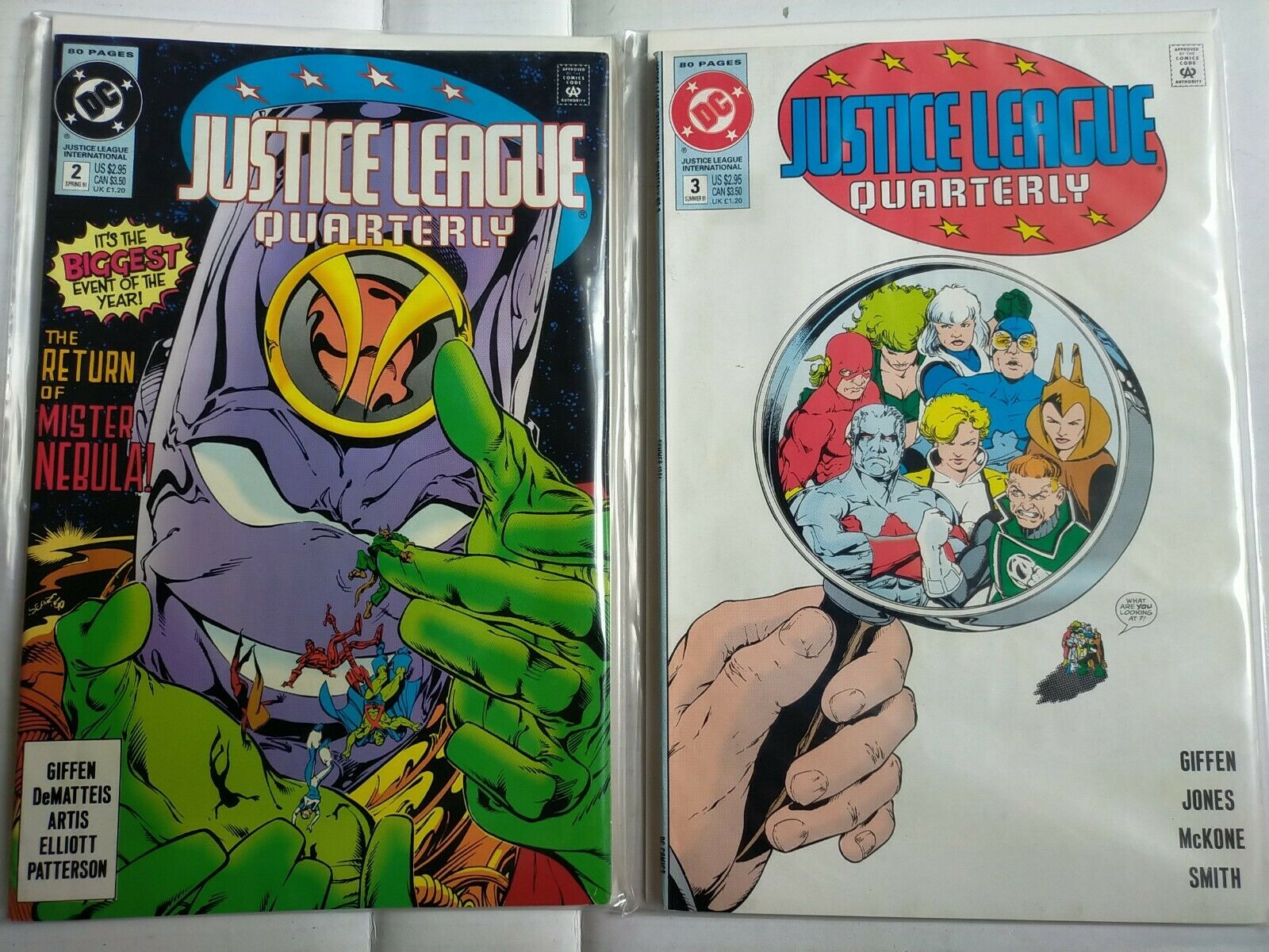 DC 1991 #2 + 1991 #3 Justice League Quarterly Comics