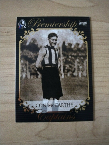 Select ESP Official AFL Collingwood Team Of The Century Con McCarthy (74)