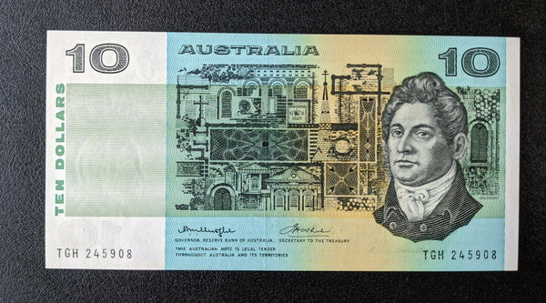 R306a Australia $10 Banknote Knight/Wheeler Centre Thread  TGH245908