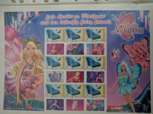 Australia Post 50c Souvenir Sheet - Barbie Mariposa