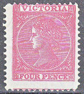 Victoria Australian States SG 144 4d rose Mint No Gum