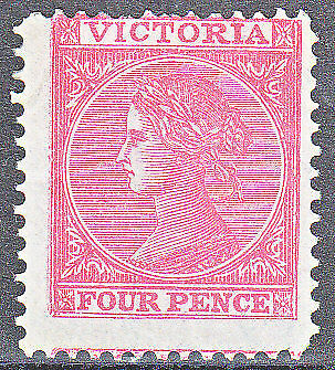 Victoria Australian States SG 144 4d rose Mint No Gum