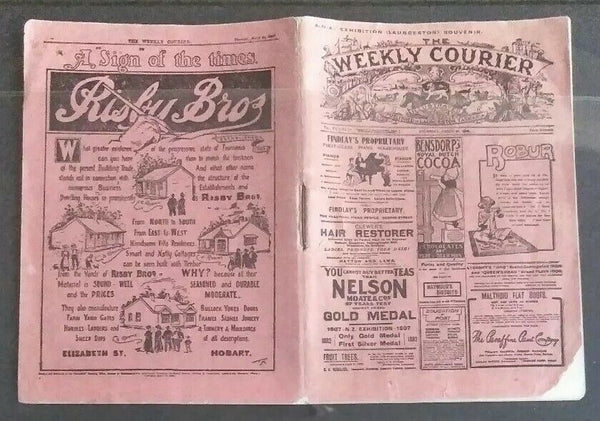 Tasmania The Weekly Courier Mini Newspaper 1907 Launceston Exhibition souvenir