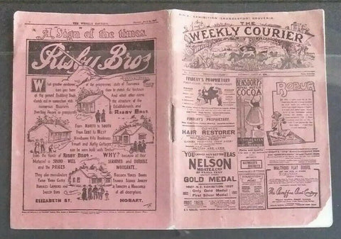 Tasmania The Weekly Courier Mini Newspaper 1907 Launceston Exhibition souvenir