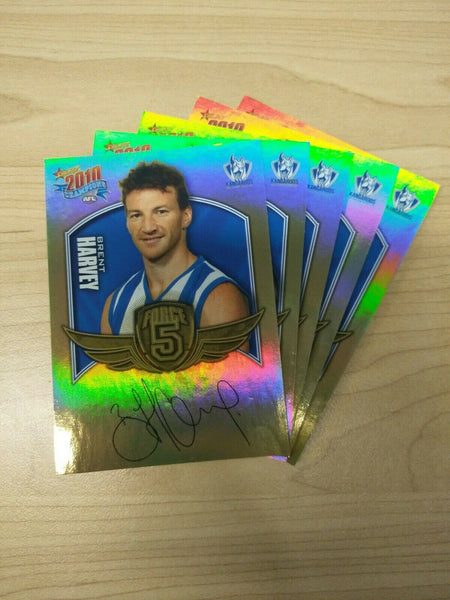 2010 Select Champions Gold Force Signature Team Set Of 5 Cards North Melbourne