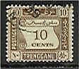 Trengganu Malayan States SG D4 Postage Due 10c brown FU