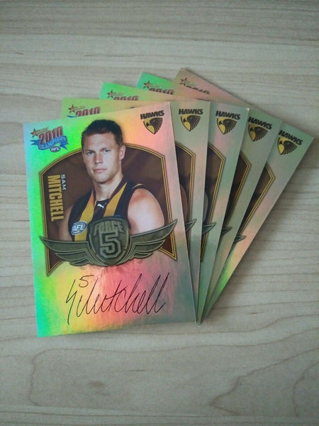 2010 Select Champions Gold Force Signature Team Set Of 5 Cards Hawthorn Hawks