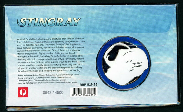 Australia - 2014 - Things That Sting Stingray Medallion PNC/FDC - Limited Ed.