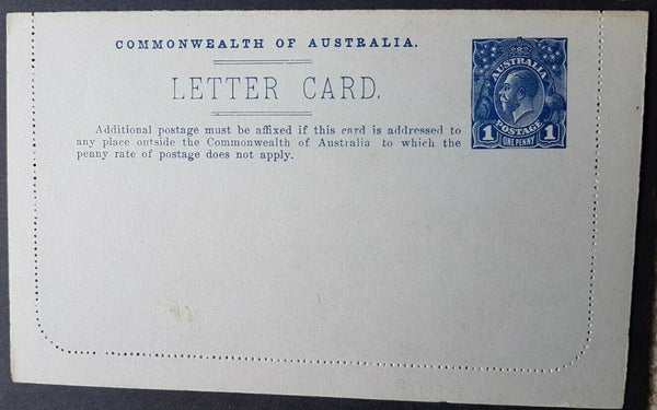 Australia Letter card 1d KGV Port Pirie SA mining metal smelter  LC 18-104 mint