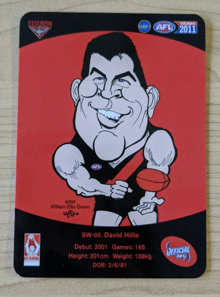 2011 Teamcoach Sample Star Wildcard SW-05 David Hille Essendon