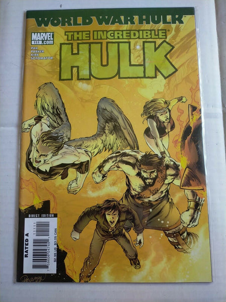 Marvel 2007 World War Hulk The Incredible Hulk Comic #111