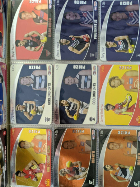 2020 AFL Teamcoach Prize Cards Complete Set 36 In Album