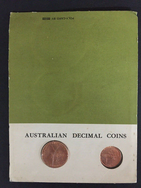 Australia 1966 Royal Australian Mint Uncirculated 2 Coin Set. Rare