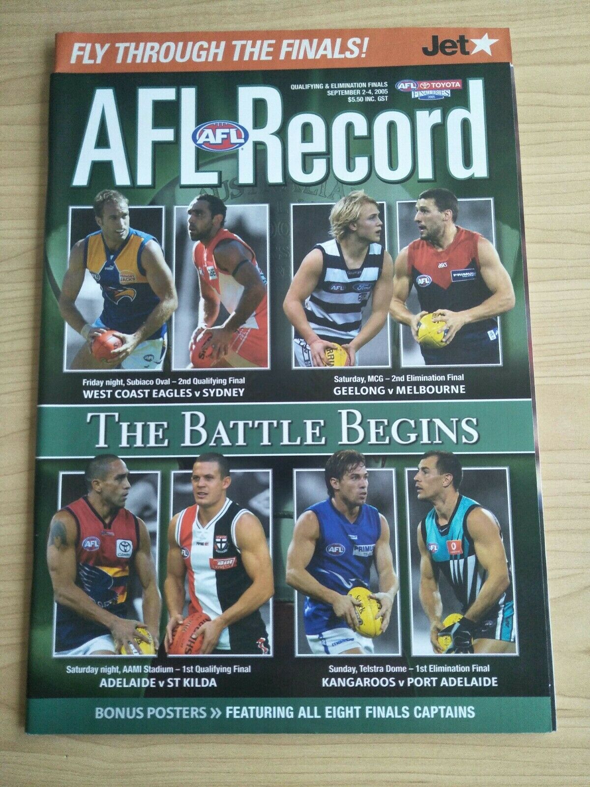 2005 Qualifying And Elimination Finals Football Record 4 Games