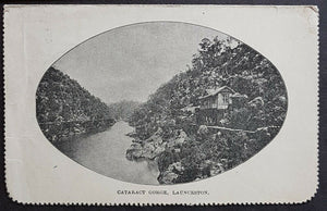 Tasmania Australian States 2d Scenic Letter Card Cataract Gorge Launceston U