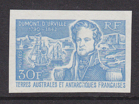 French Antarctic Territory TAAF SG 44 Dumont D'Urville colour trial in Blue