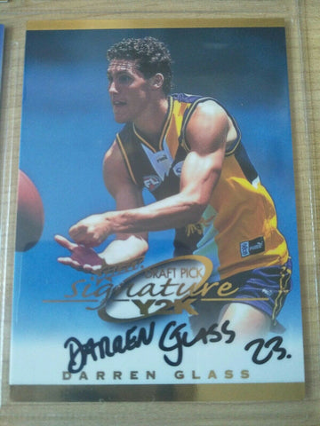 2000 Select Draft Pick Signature Card Darren Glass West Coast