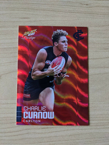 2020 AFL Select Footy Star Prestige Red Parallel Charlie Curnow 51/170