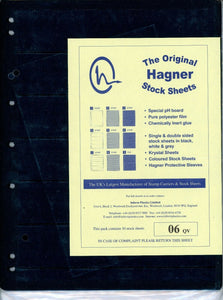 Hagner 6 Pocket Single Sided Stamp Stock Sheets Pack of 10