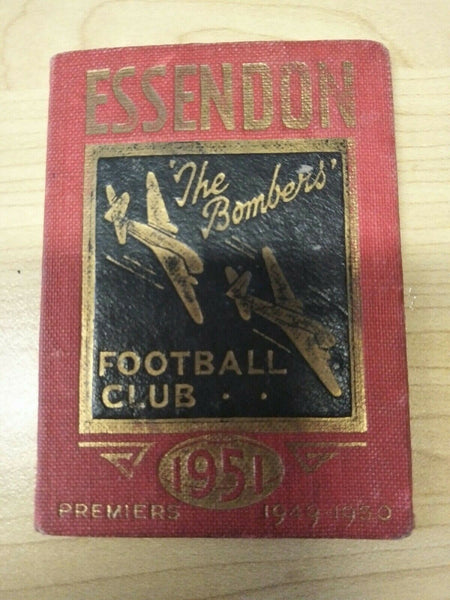 VFL 1951 Essendon Football Club Membership Season Ticket No. 748