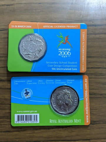 4 X 2006 Australia 50c Fifty Cents Uncirculated Commonwealth Games