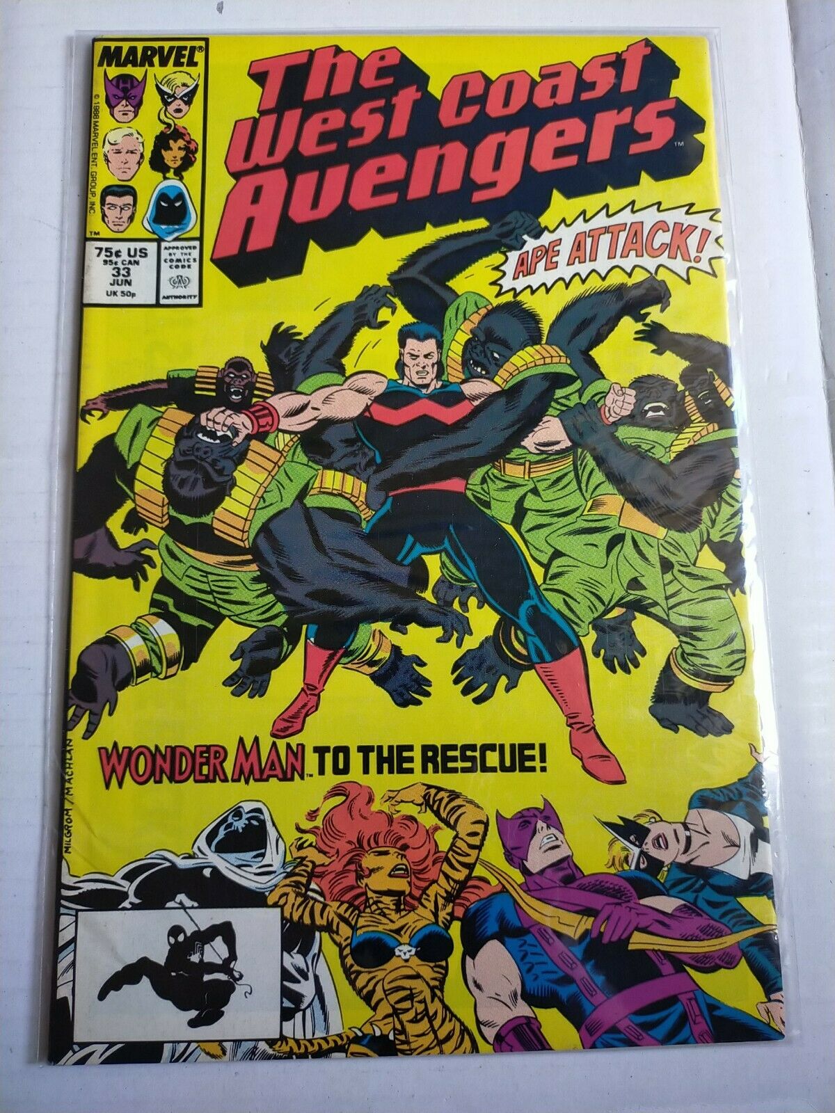 Marvel 1988 June 33 The West Coast Avengers Comic