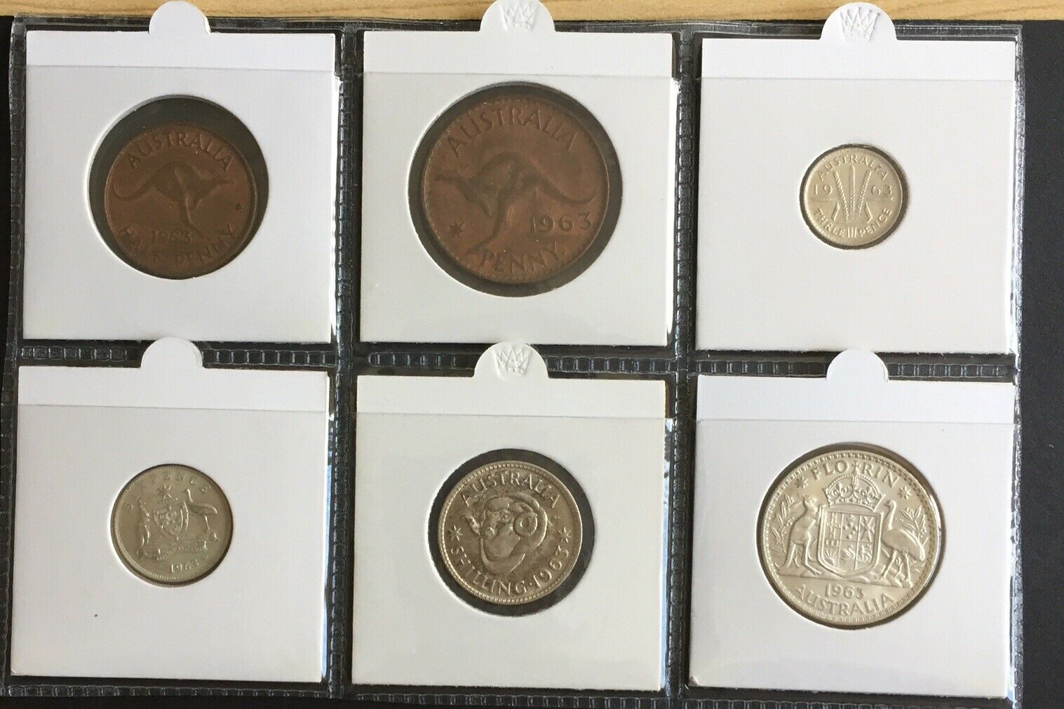 Australia 1963 Pre Decimal 6 Coin Set IDEAL BIRTHDAY GIFT