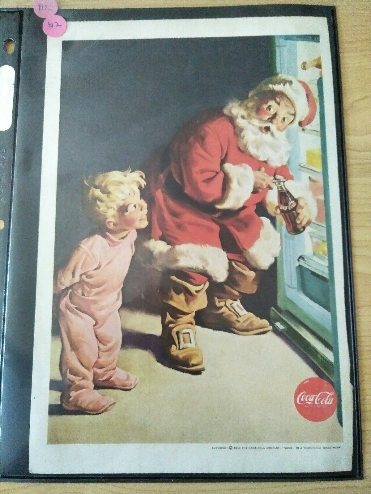 Coca-Cola 1959 Original Santa Advertisement