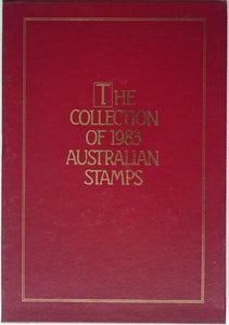 Australia Post 1983 Year Album. This book contains all the different simplified stamps issued in that year.